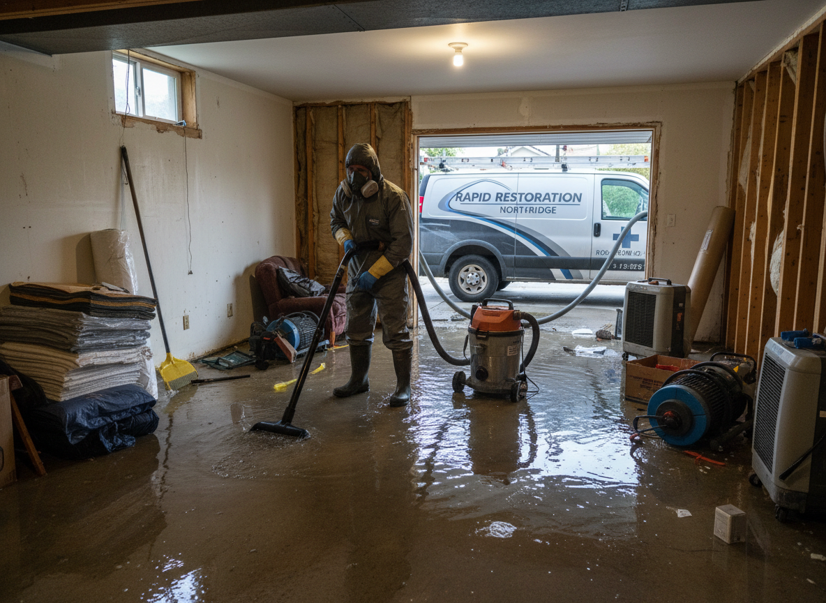 Basement Flood Cleanup in Northridge, CA