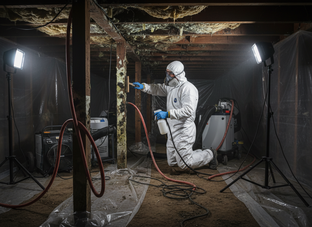 Crawl Space Mold Removal in Northridge, CA