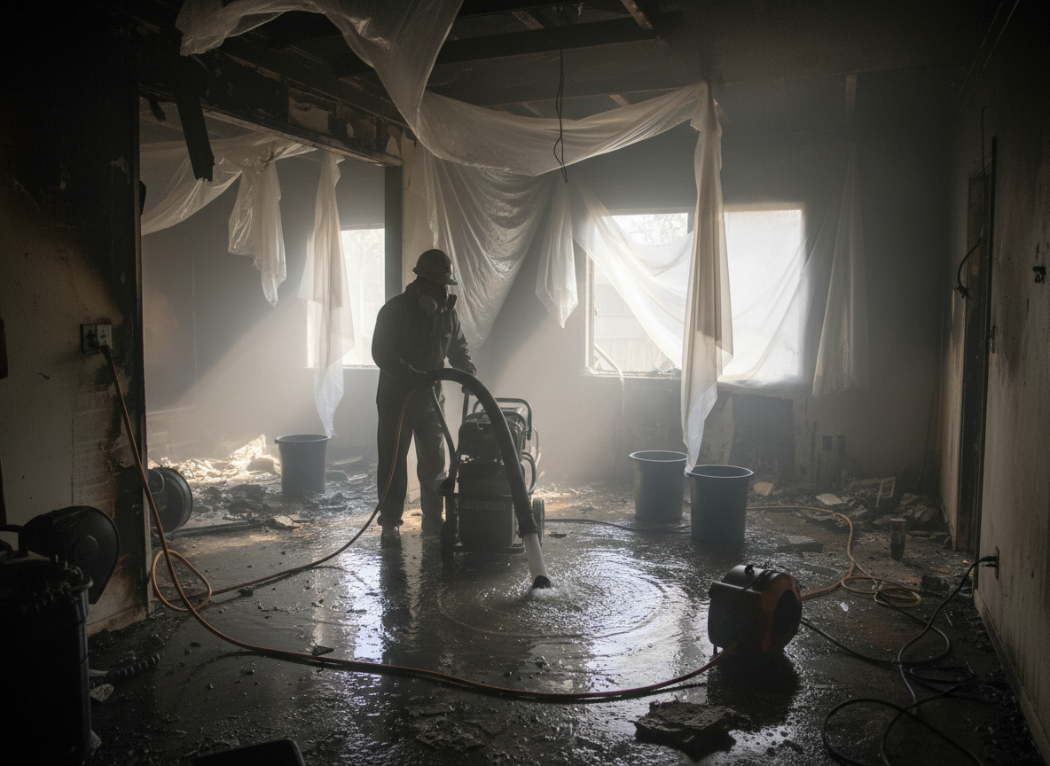 Water Damage Remediation After Fire in Northridge, CA